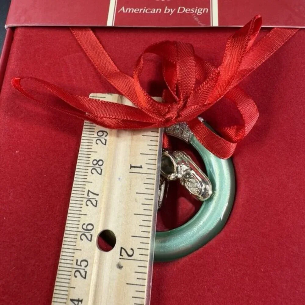 Lenox Ornament Baby Jewels Baby Ring Boy‎ Ornament Silver plated New In Box